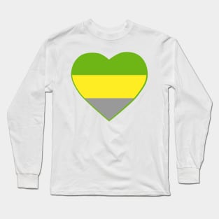 Pride Flag Heart Lithromantic Long Sleeve T-Shirt